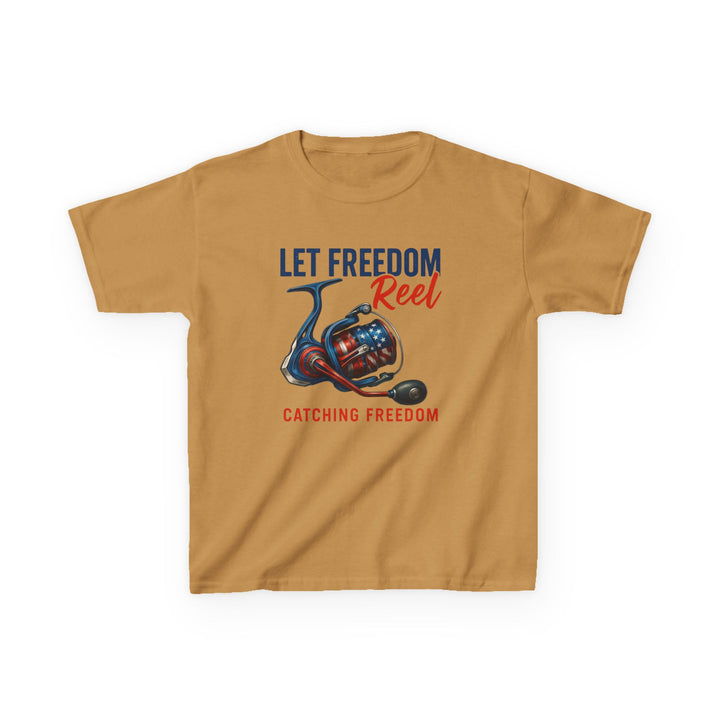 Boys’ Let Freedom Reel Tee – Patriotic Fishing Youth Shirt
