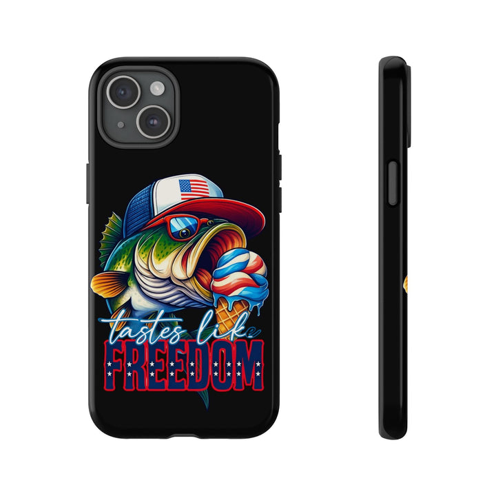 Tastes Like Freedom Bass iPhone Case – Patriotic Funny Ice Cream Design