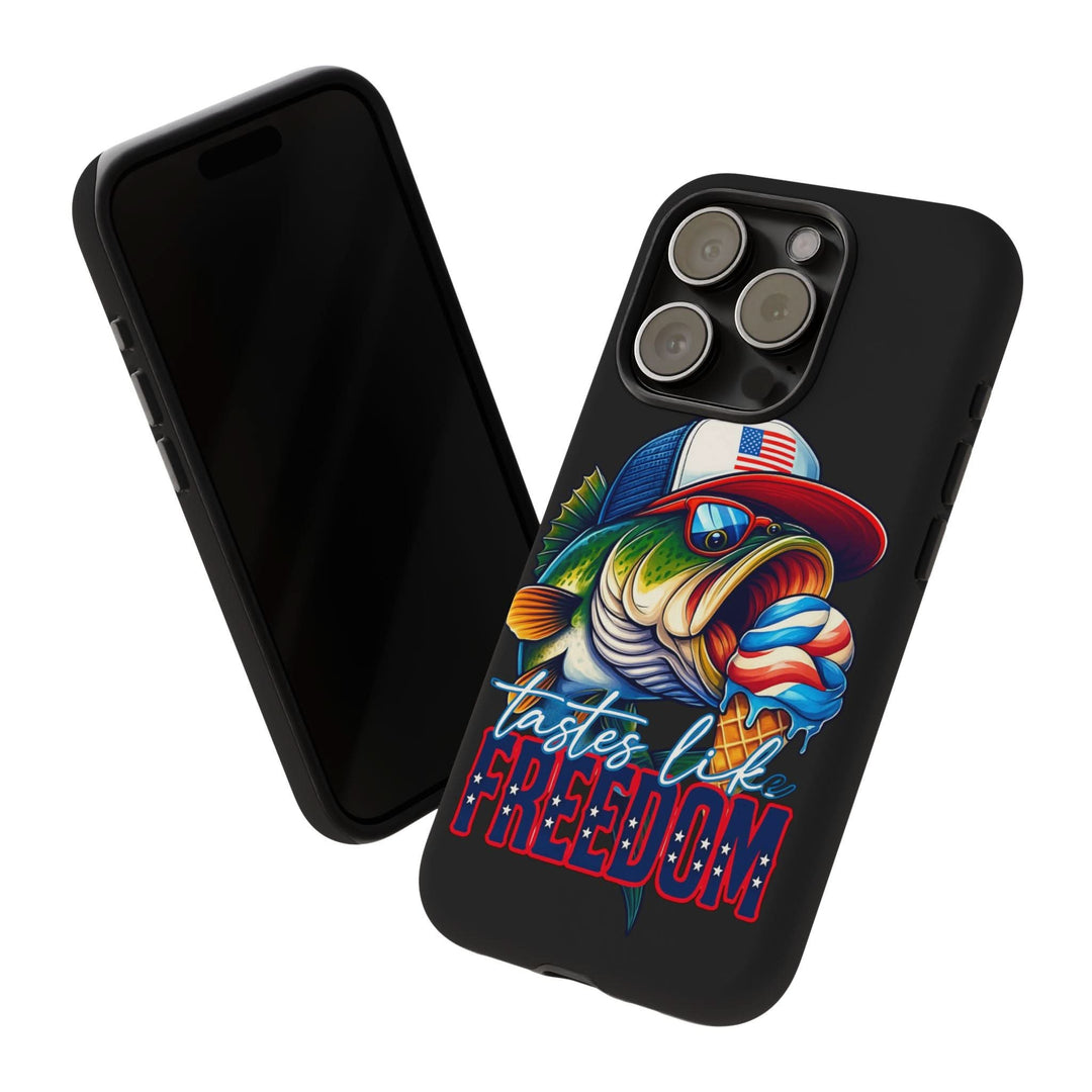 Tastes Like Freedom Bass iPhone Case – Patriotic Funny Ice Cream Design