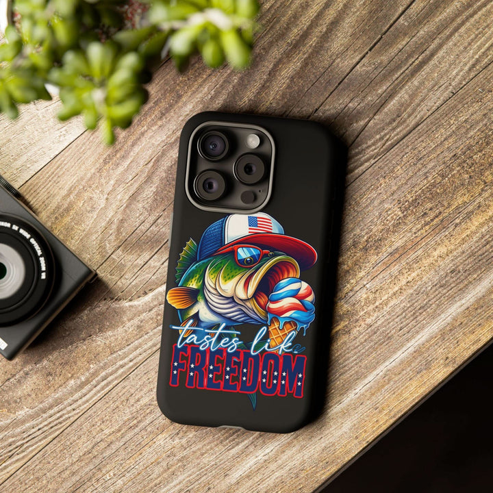 Tastes Like Freedom Bass iPhone Case – Patriotic Funny Ice Cream Design