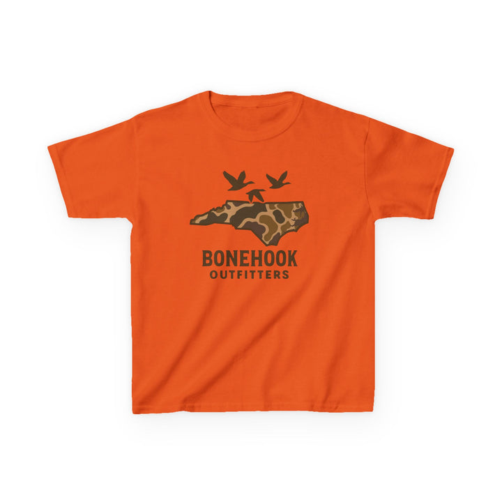 Boys’ NC Duck Camo Tee – Bonehook Youth Southern Pride Shirt