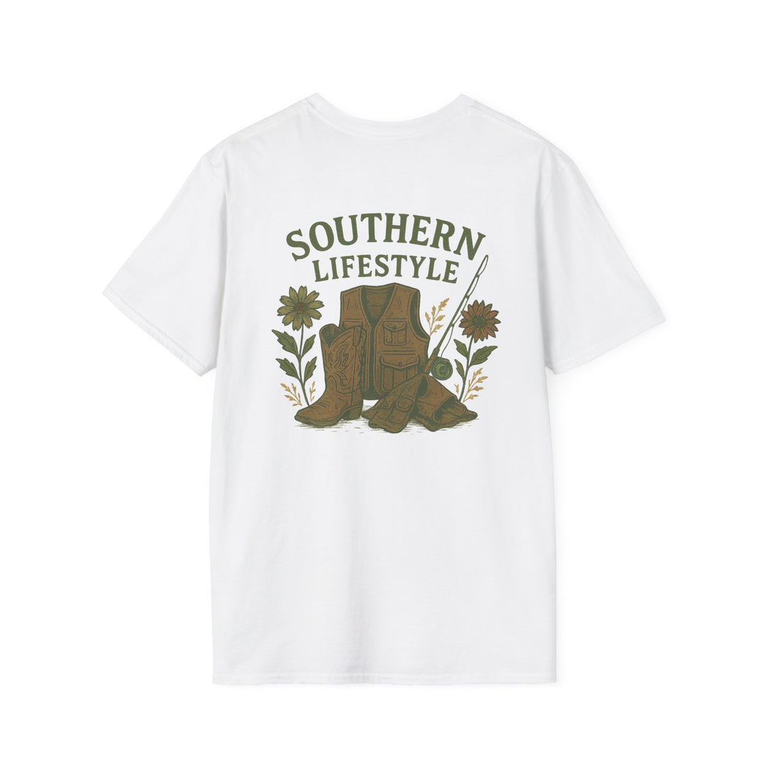 Southern Lifestyle Boot & Vest Tee – Women's Country Graphic (Mauve)