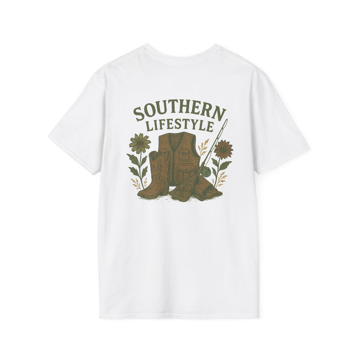 Southern Lifestyle Boot & Vest Tee – Women's Country Graphic (Mauve)