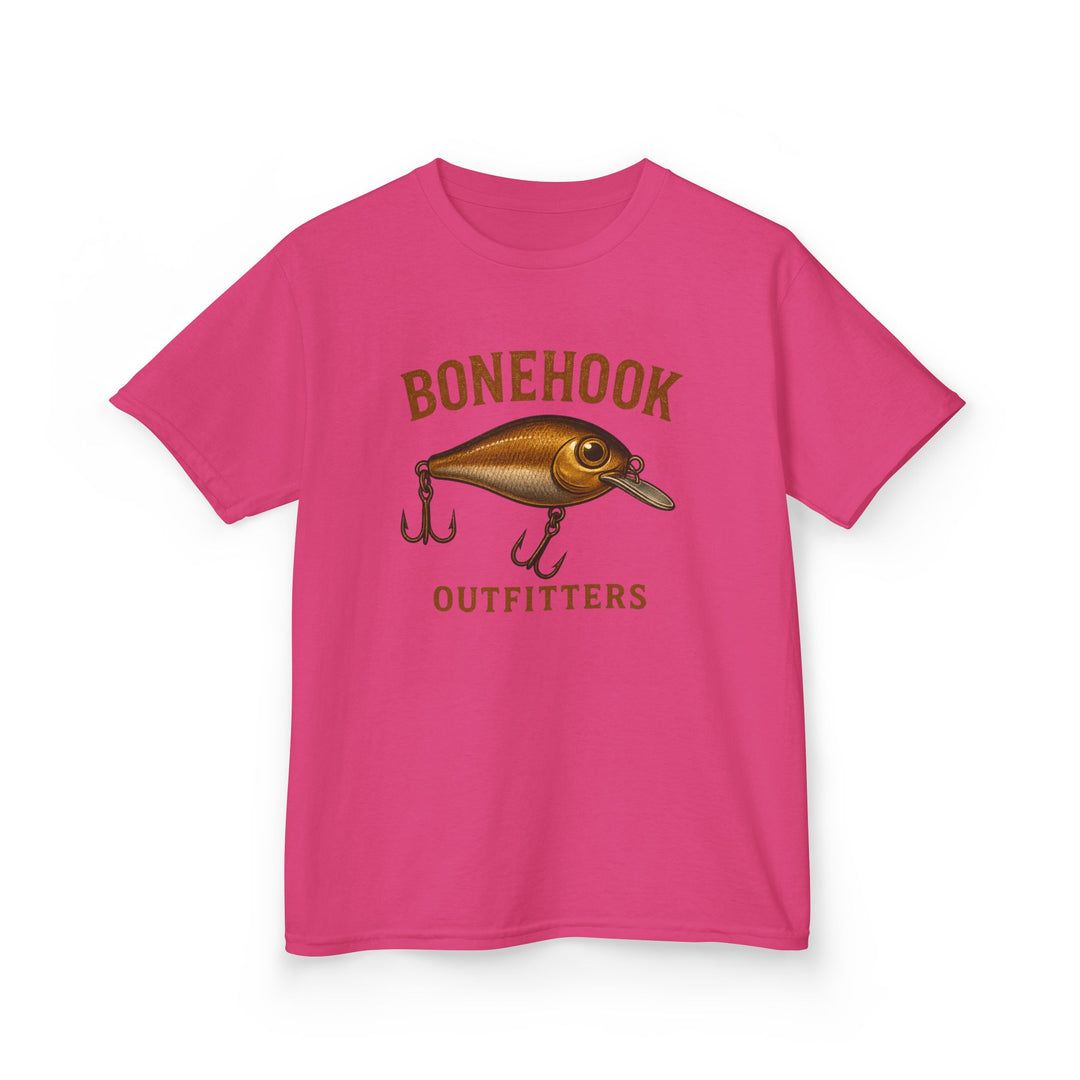 Boys’ Crankbait Fishing Tee – Bonehook Outfitters Youth Lure Shirt