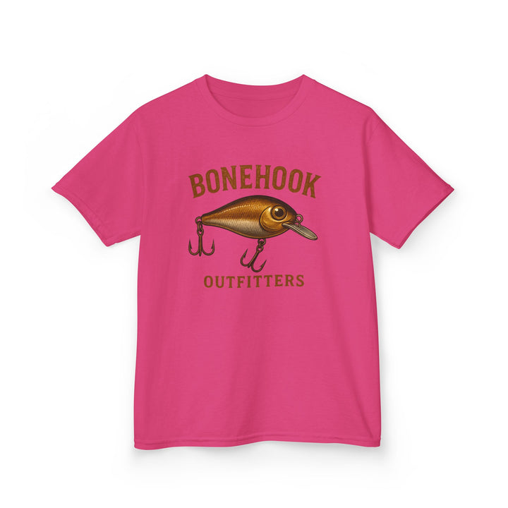 Boys’ Crankbait Fishing Tee – Bonehook Outfitters Youth Lure Shirt