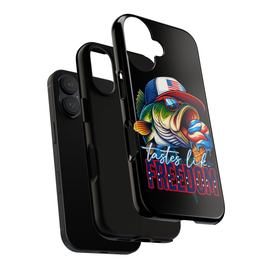 Tastes Like Freedom Bass iPhone Case – Patriotic Funny Ice Cream Design
