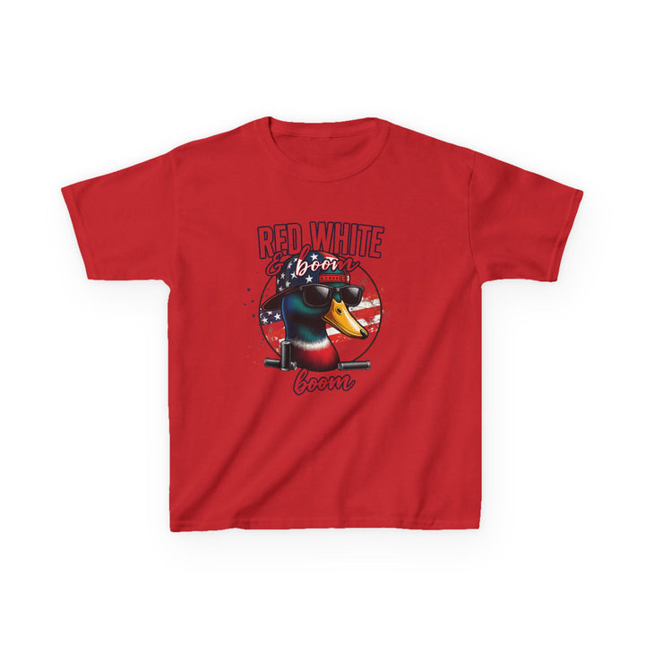 Red, White & Boom Duck Youth Tee – Patriotic Southern Style