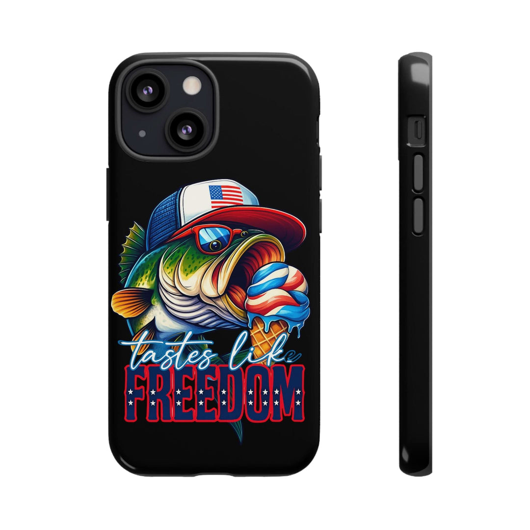 Tastes Like Freedom Bass iPhone Case – Patriotic Funny Ice Cream Design