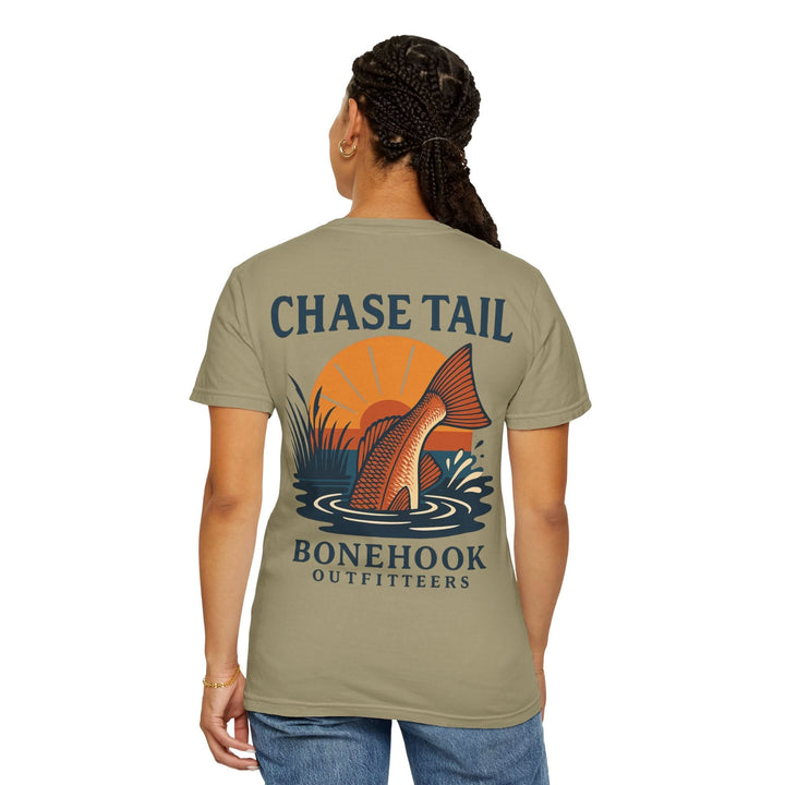 Chase Tail Tee – Bonehook Redfish Sunset Fishing Shirt
