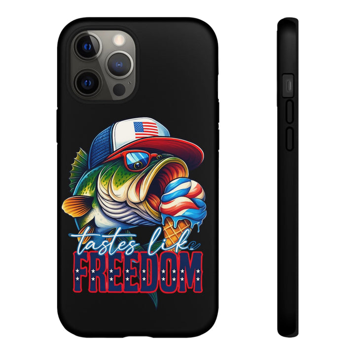 Tastes Like Freedom Bass iPhone Case – Patriotic Funny Ice Cream Design