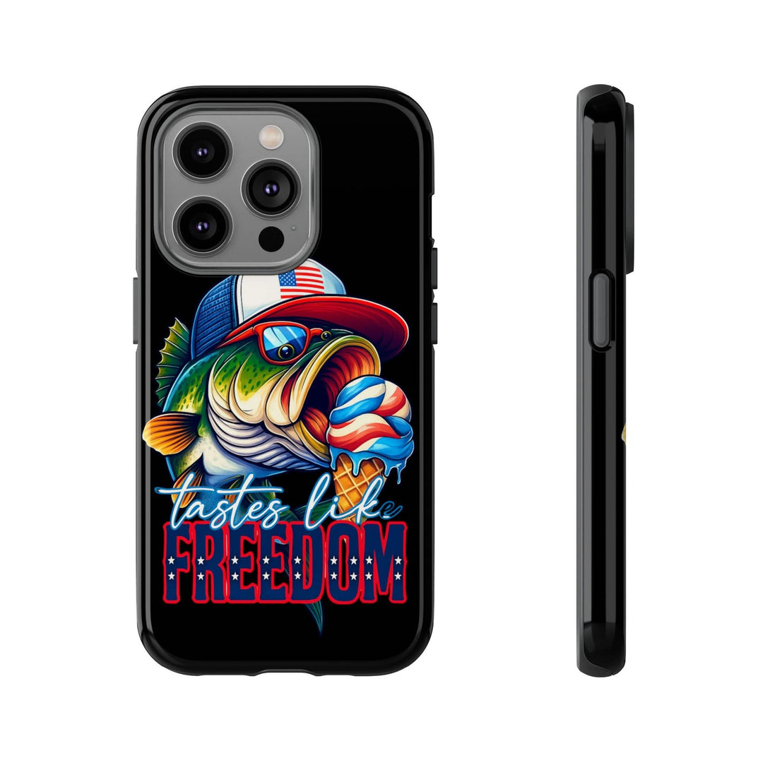 Tastes Like Freedom Bass iPhone Case – Patriotic Funny Ice Cream Design