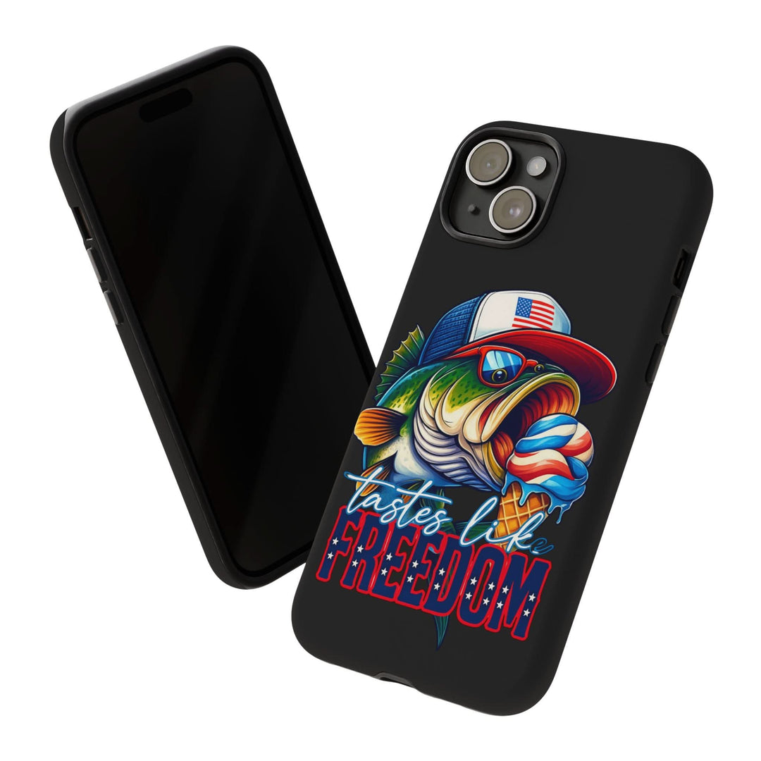 Tastes Like Freedom Bass iPhone Case – Patriotic Funny Ice Cream Design