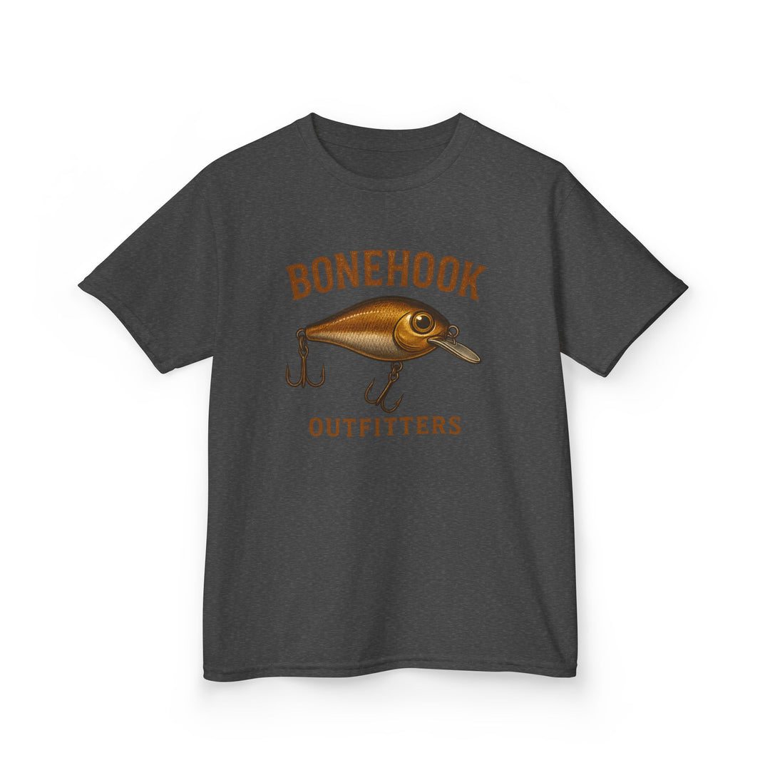 Boys’ Crankbait Fishing Tee – Bonehook Outfitters Youth Lure Shirt