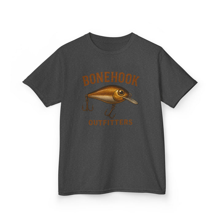 Boys’ Crankbait Fishing Tee – Bonehook Outfitters Youth Lure Shirt