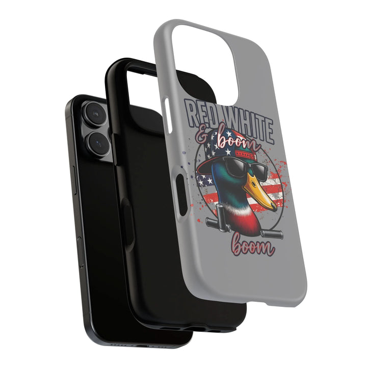 Red, White & Boom Duck iPhone Case – Patriotic Funny 4th of July Design
