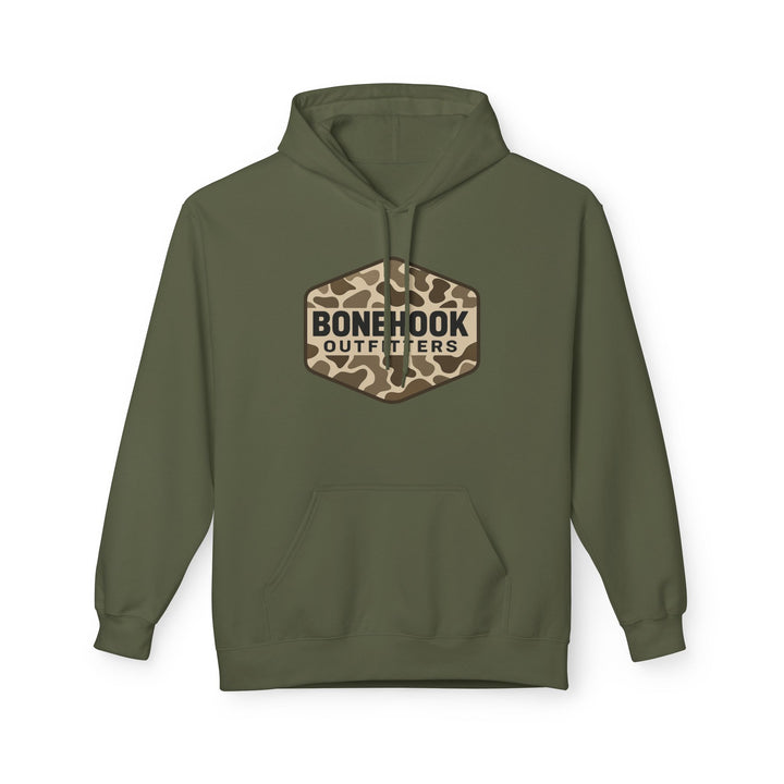 Camo Graphic Hoodie for Outdoor Enthusiasts, Unisex Warm Fleece Pullover, Casual Comfort, Great for Nature Lovers, Perfect as a Gift