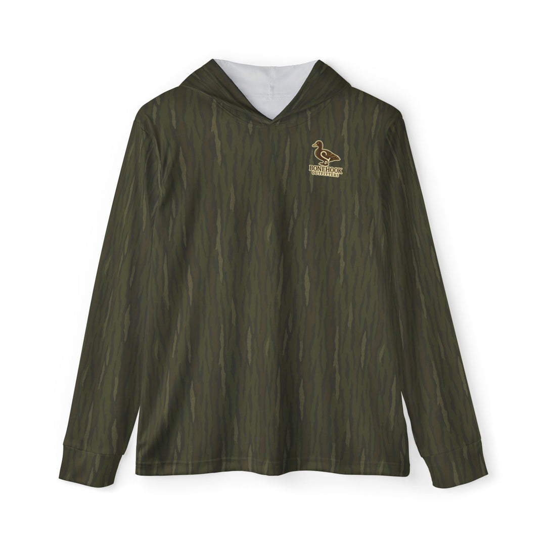 Bonehook Outfitters UV Camo Hoodie – Duck Logo Performance Hunting Shirt
