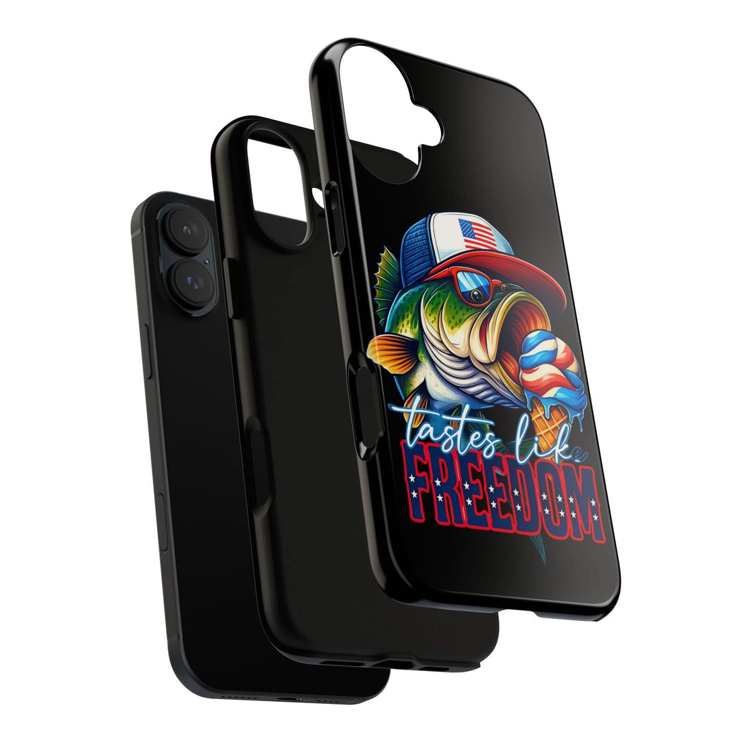Tastes Like Freedom Bass iPhone Case – Patriotic Funny Ice Cream Design