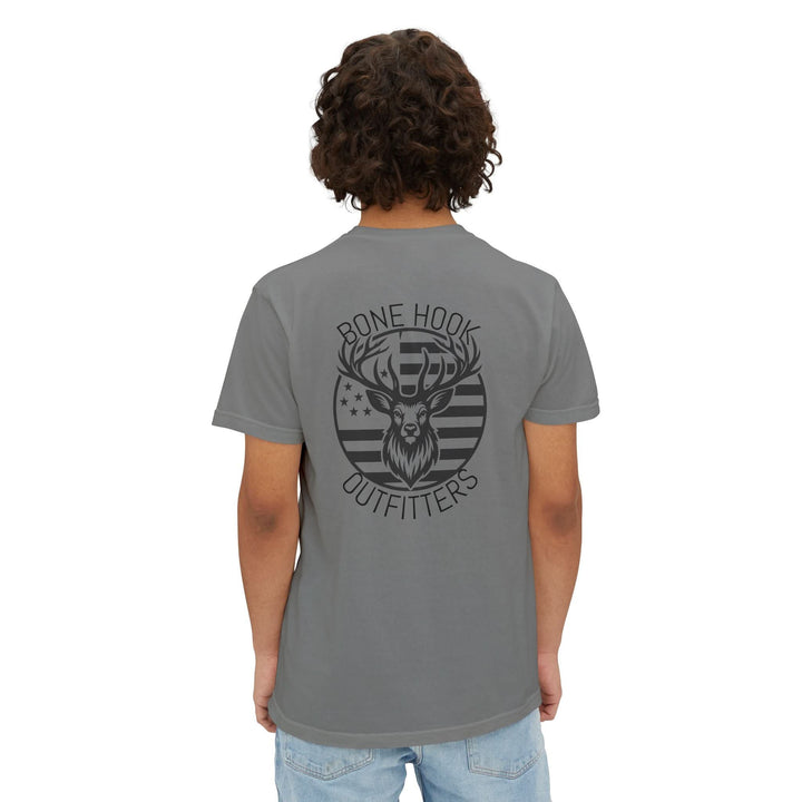 American Buck Tee – Bonehook Outfitters Flag Deer Shirt