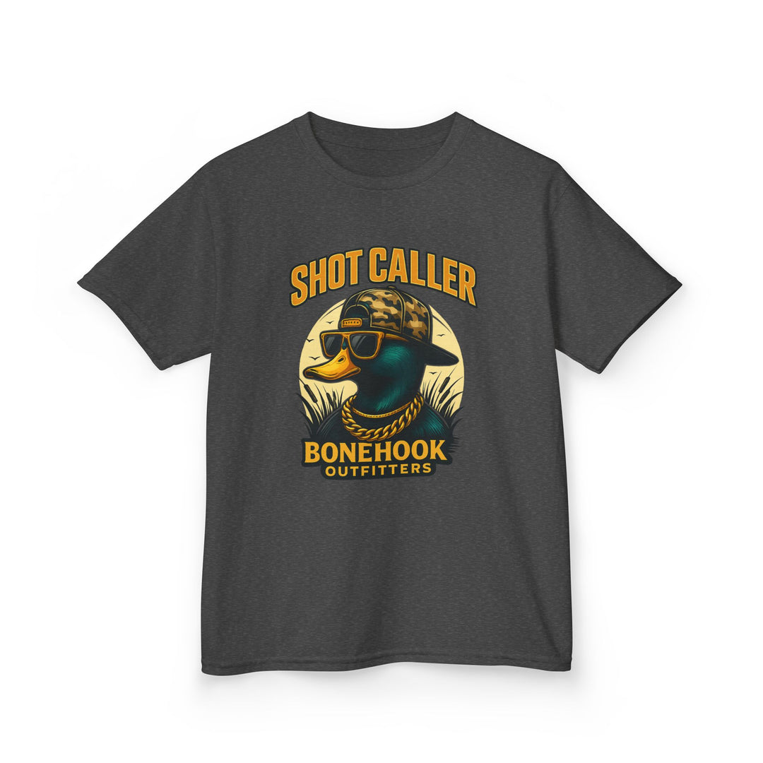 Boys’ Shot Caller Duck Tee – Bonehook Youth Camo Street Style Shirt