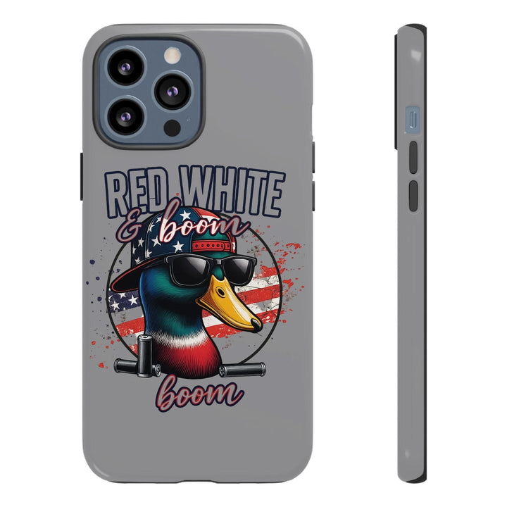 Red, White & Boom Duck iPhone Case – Patriotic Funny 4th of July Design