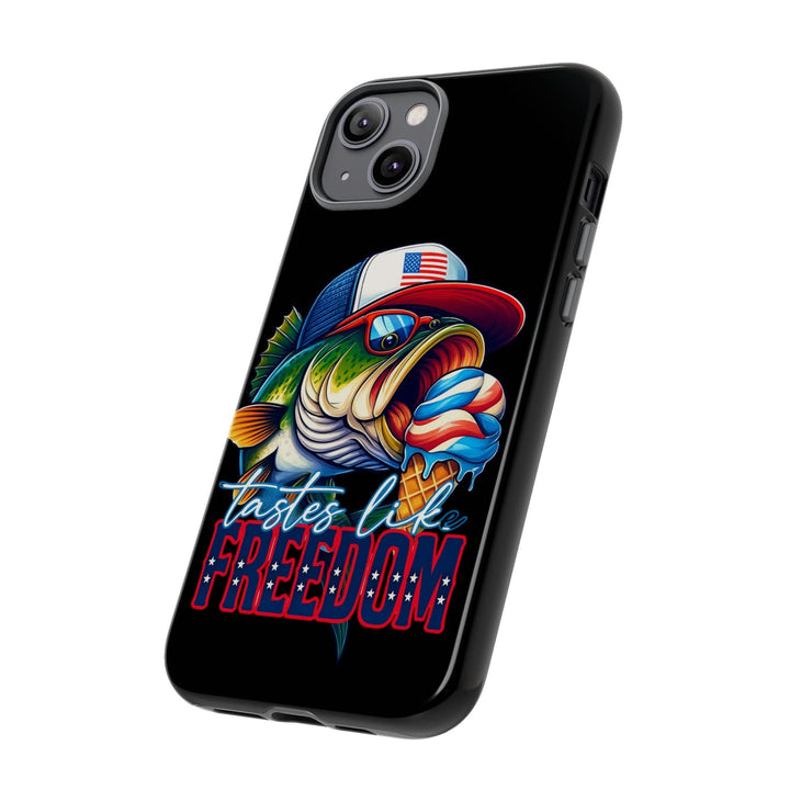 Tastes Like Freedom Bass iPhone Case – Patriotic Funny Ice Cream Design