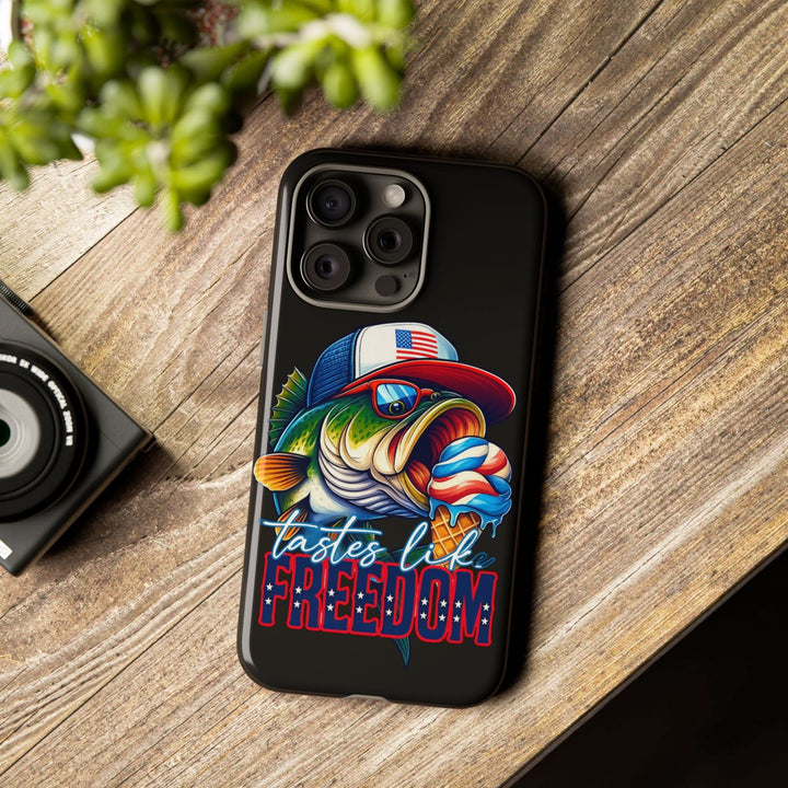 Tastes Like Freedom Bass iPhone Case – Patriotic Funny Ice Cream Design