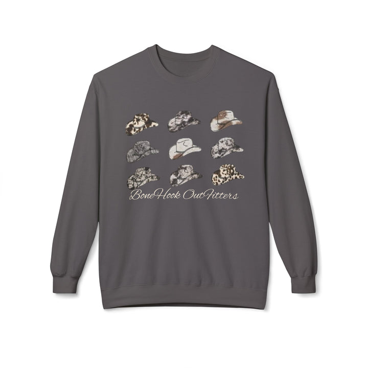 Bonehook Outfitters Camo Cowboy Crewneck – Women’s Southern Sweatshirt