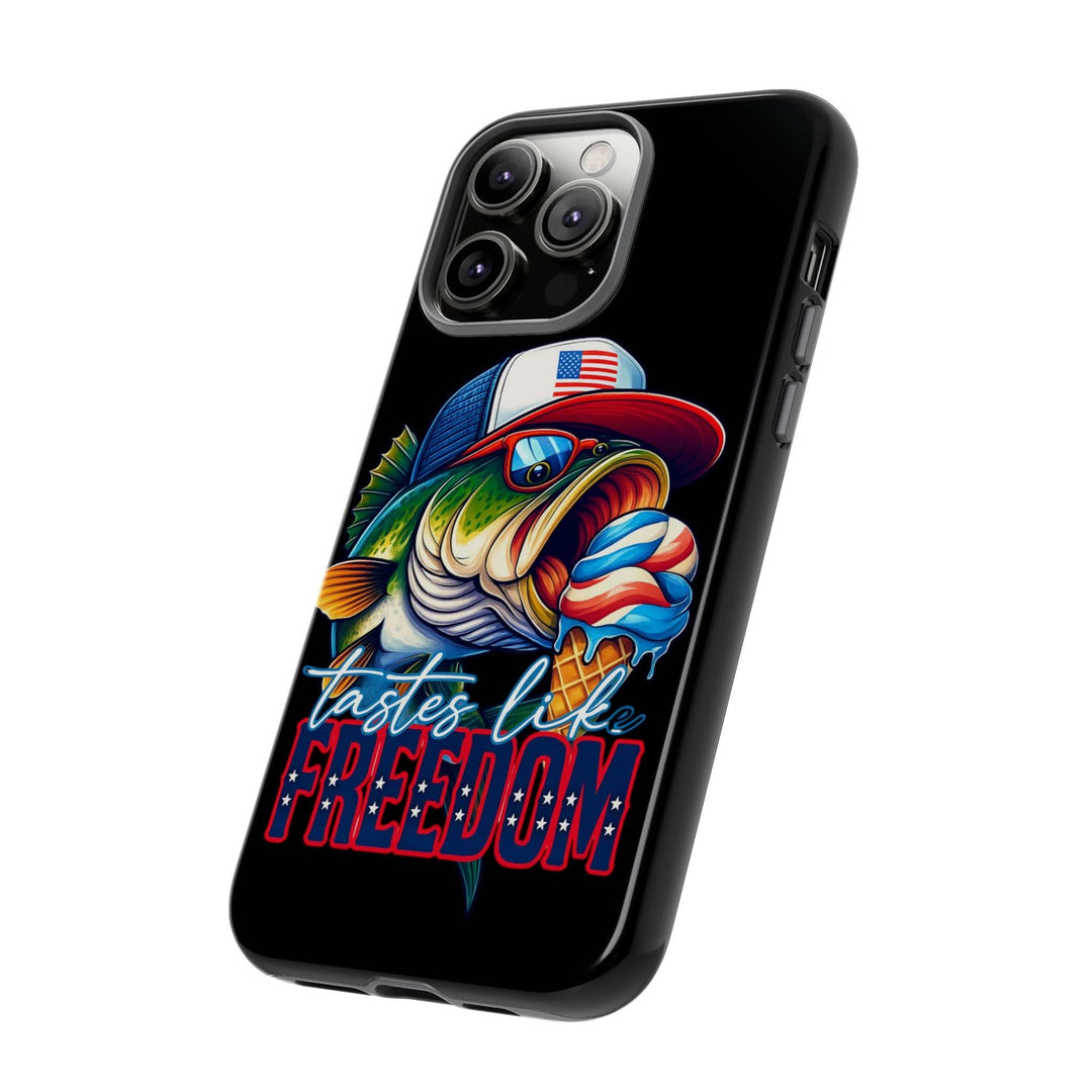 Tastes Like Freedom Bass iPhone Case – Patriotic Funny Ice Cream Design
