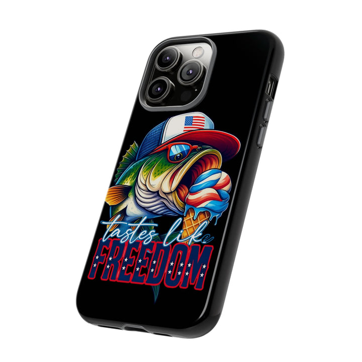 Tastes Like Freedom Bass iPhone Case – Patriotic Funny Ice Cream Design
