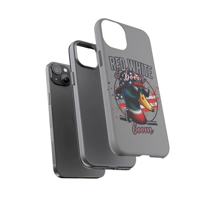 Red, White & Boom Duck iPhone Case – Patriotic Funny 4th of July Design