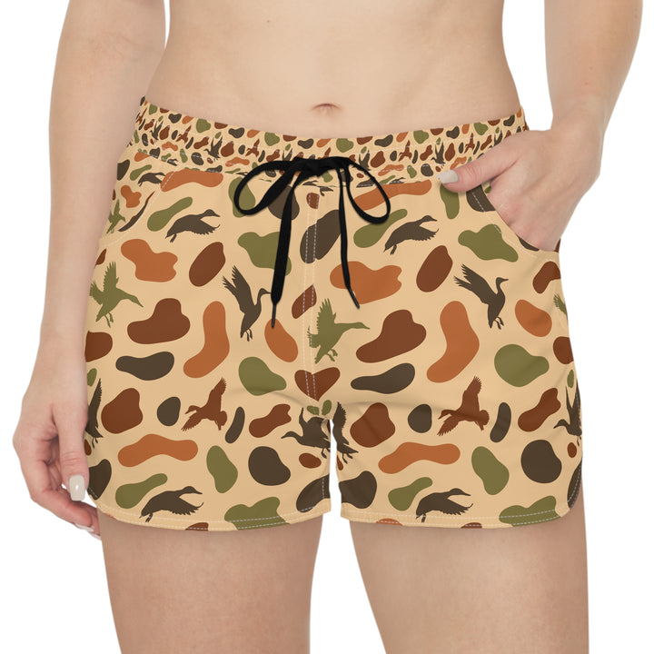 Bonehook Outfitters Women’s Duck Camo Shorts – Hunting & Outdoor Style