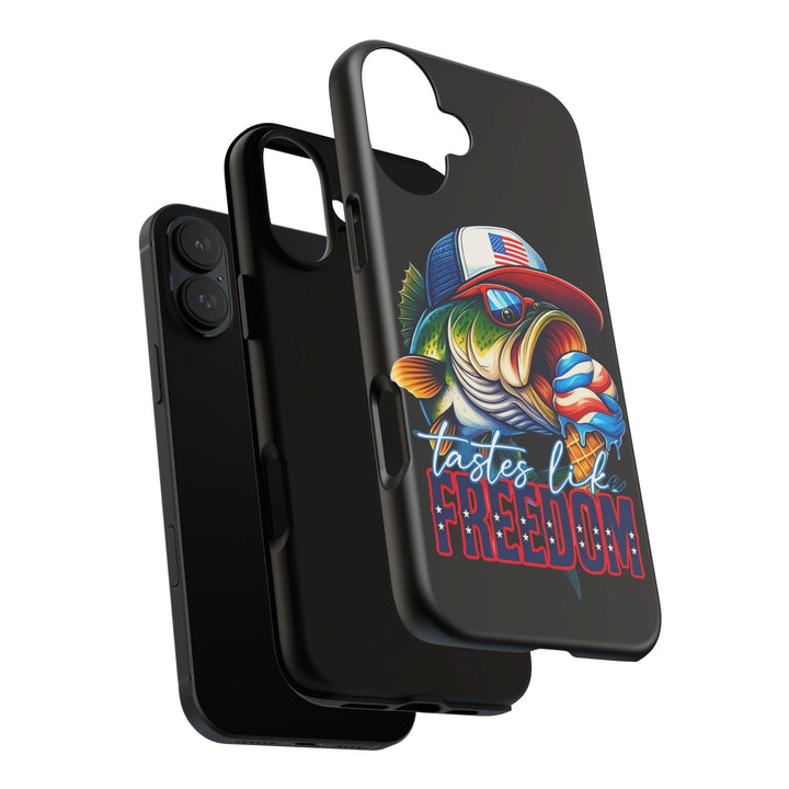 Tastes Like Freedom Bass iPhone Case – Patriotic Funny Ice Cream Design