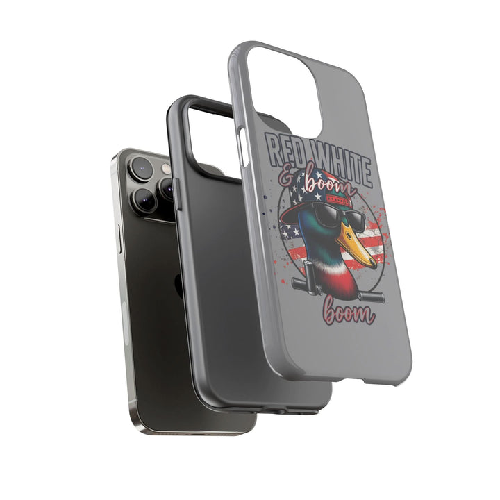 Red, White & Boom Duck iPhone Case – Patriotic Funny 4th of July Design