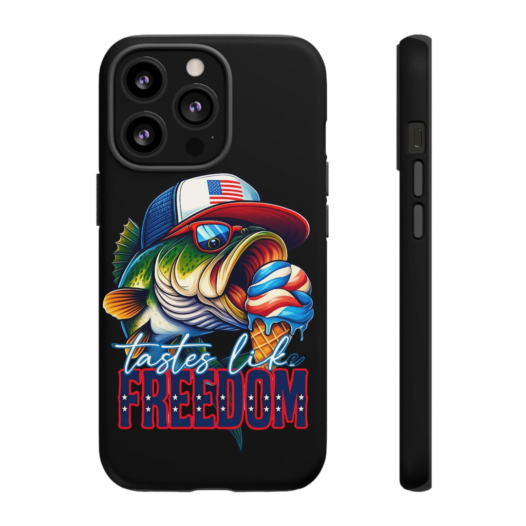 Tastes Like Freedom Bass iPhone Case – Patriotic Funny Ice Cream Design