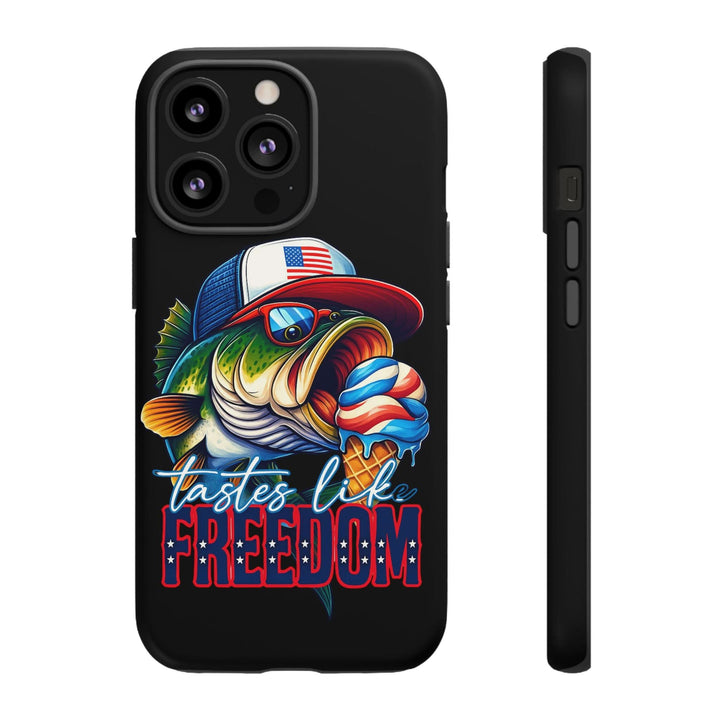 Tastes Like Freedom Bass iPhone Case – Patriotic Funny Ice Cream Design