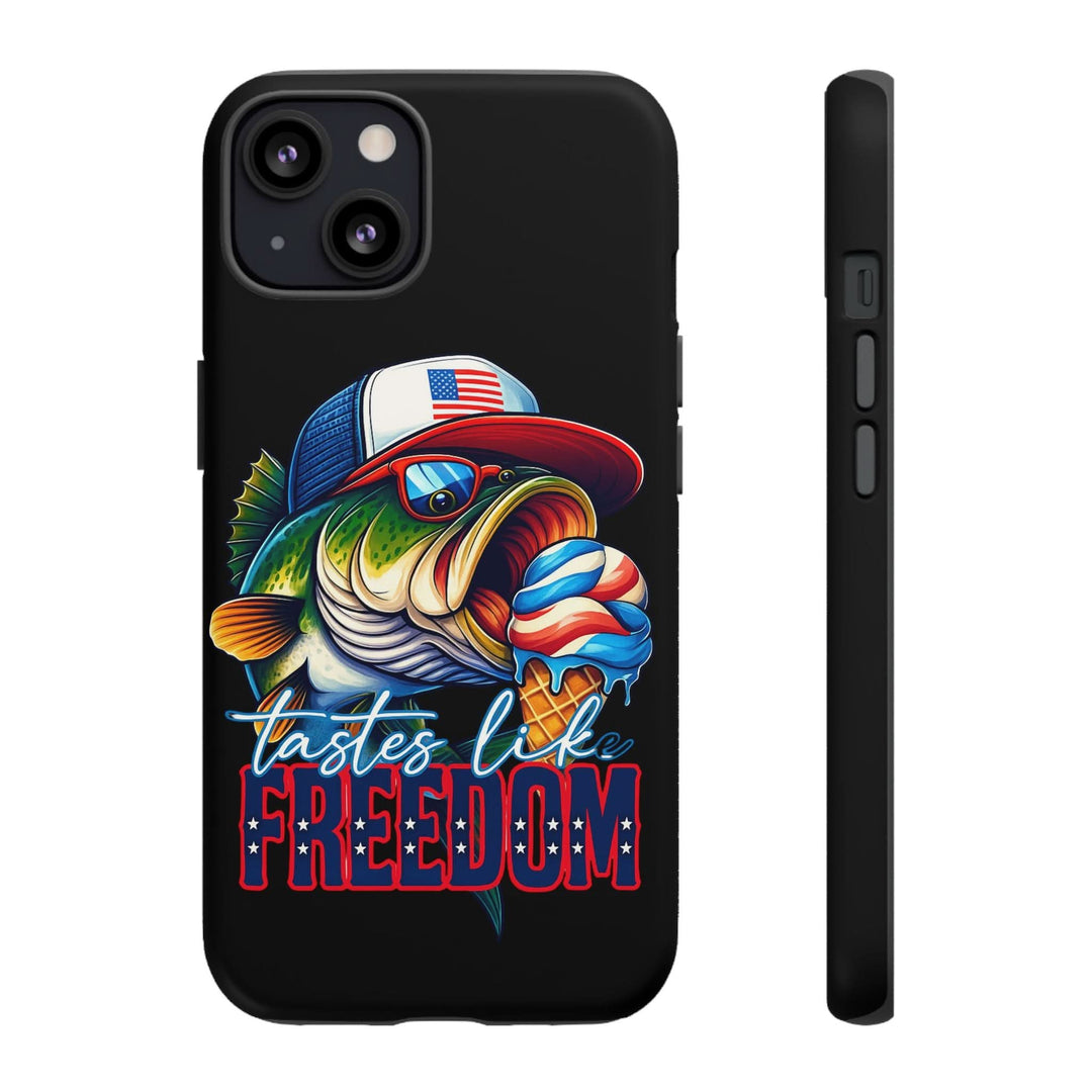 Tastes Like Freedom Bass iPhone Case – Patriotic Funny Ice Cream Design