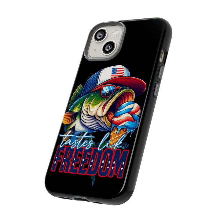 Tastes Like Freedom Bass iPhone Case – Patriotic Funny Ice Cream Design