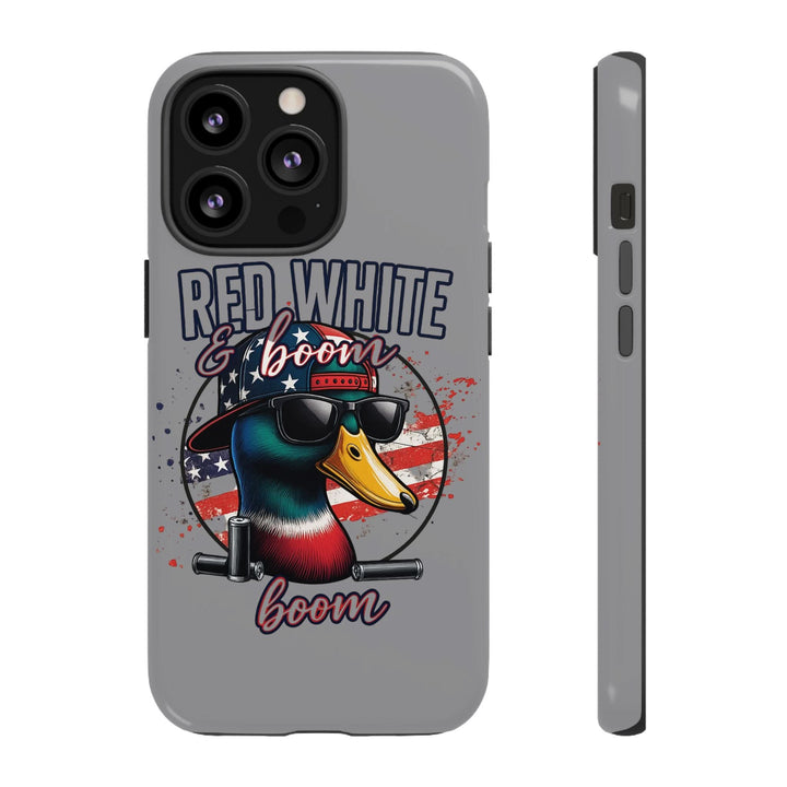 Red, White & Boom Duck iPhone Case – Patriotic Funny 4th of July Design