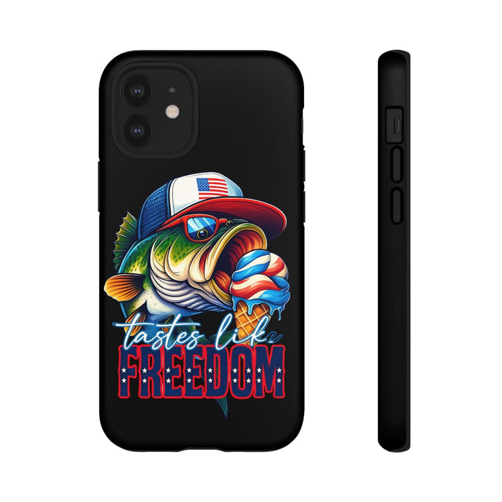 Tastes Like Freedom Bass iPhone Case – Patriotic Funny Ice Cream Design