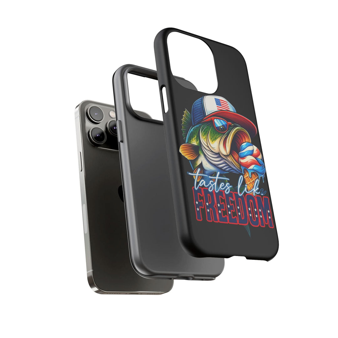 Tastes Like Freedom Bass iPhone Case – Patriotic Funny Ice Cream Design