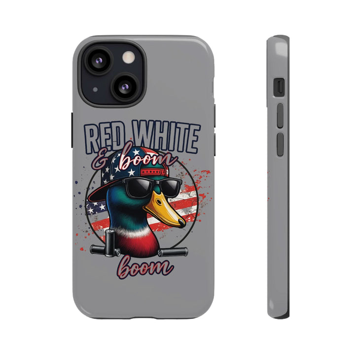 Red, White & Boom Duck iPhone Case – Patriotic Funny 4th of July Design