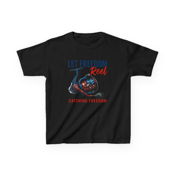 Boys’ Let Freedom Reel Tee – Patriotic Fishing Youth Shirt