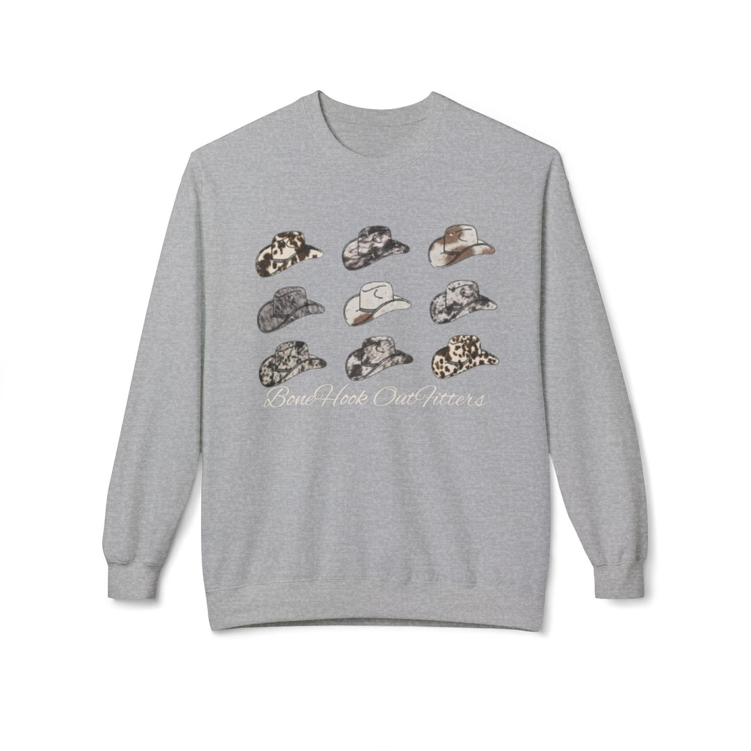 Bonehook Outfitters Camo Cowboy Crewneck – Women’s Southern Sweatshirt