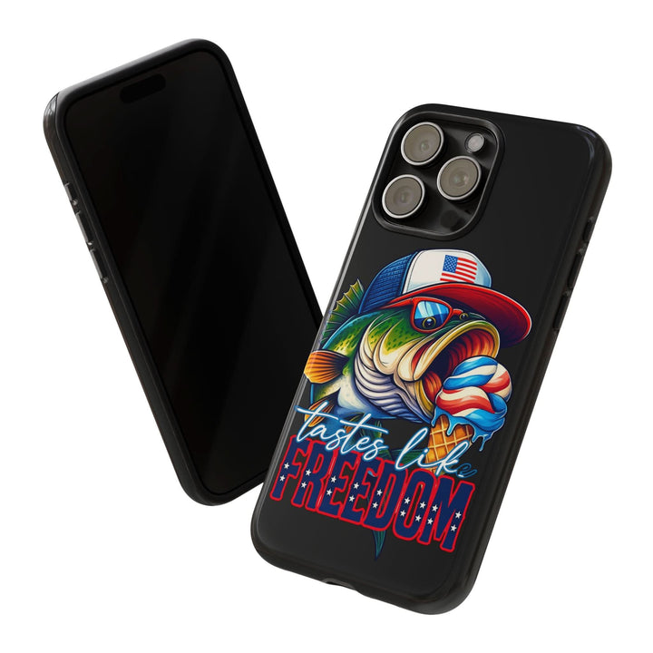Tastes Like Freedom Bass iPhone Case – Patriotic Funny Ice Cream Design