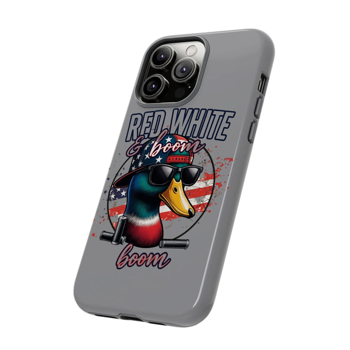 Red, White & Boom Duck iPhone Case – Patriotic Funny 4th of July Design