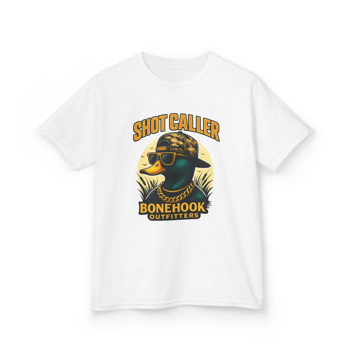Boys’ Shot Caller Duck Tee – Bonehook Youth Camo Street Style Shirt