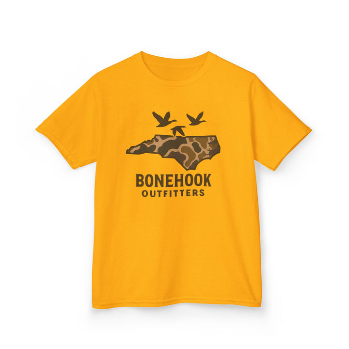 Boys’ NC Duck Camo Tee – Bonehook Youth Southern Pride Shirt