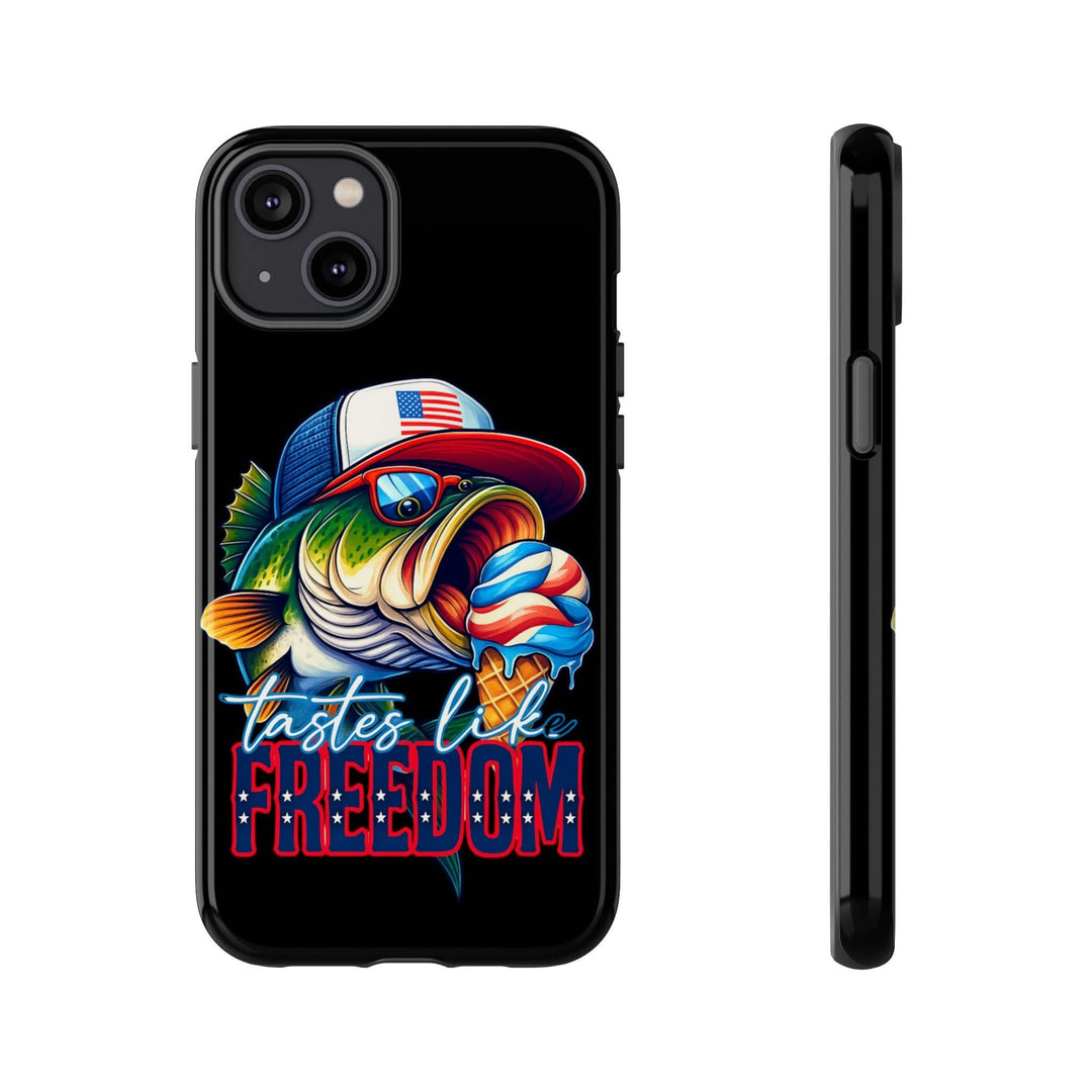 Tastes Like Freedom Bass iPhone Case – Patriotic Funny Ice Cream Design