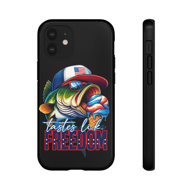 Tastes Like Freedom Bass iPhone Case – Patriotic Funny Ice Cream Design